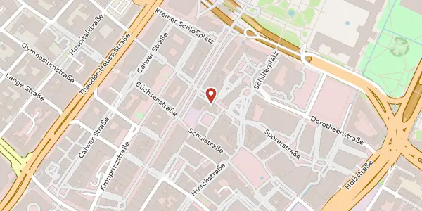 Karte der Umgebung von Stiftstraße 5, 70173 Stuttgart