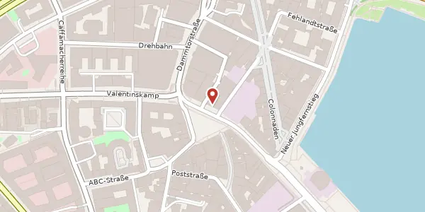 Karte der Umgebung von Gänsemarkt 45, 20354 Hamburg