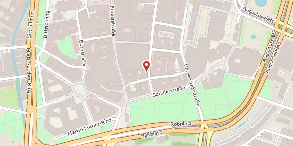 Karte der Umgebung von Neumarkt 30, 04109 Leipzig