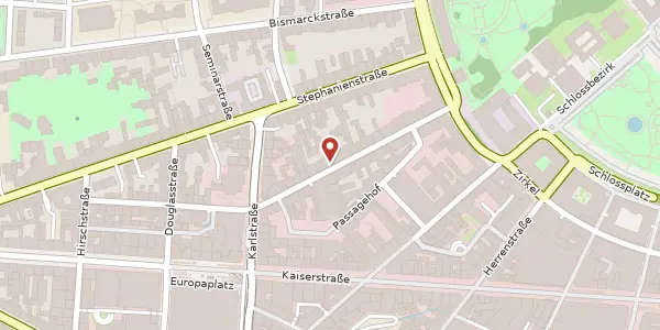 Karte der Umgebung von Akademiestraße 24, 76133 Karlsruhe