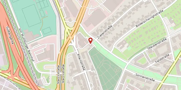 Karte der Umgebung von Sonnenstr. 15, 76185 Karlsruhe