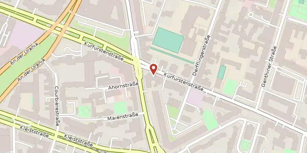 Karte der Umgebung von Kurfürstenstraße 131, 10785 Berlin