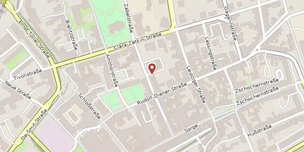Karte der Umgebung von Humboldtstraße 24, 07545 Gera