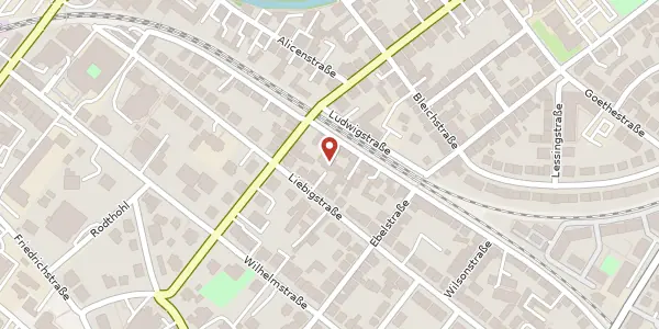 Karte der Umgebung von Liebigstr. 59, 35392 Gießen