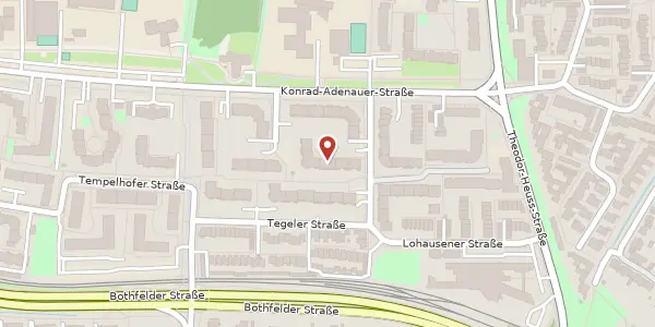 Karte der Umgebung von Tegeler Straße 14, 30853 Langenhagen