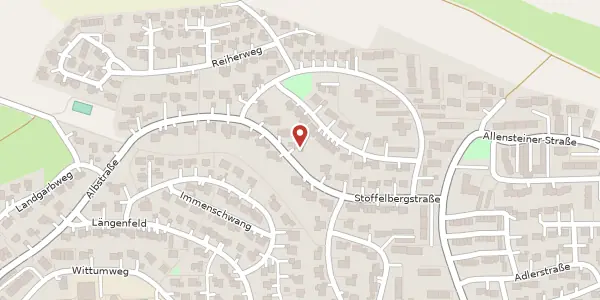 Karte der Umgebung von Stoffelbergstraße 18, 89584 Ehingen