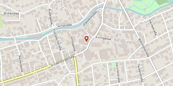 Karte der Umgebung von Hindenburgstraße 40, 89129 Langenau