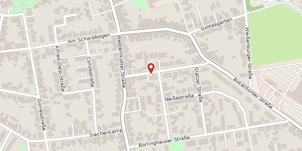 Karte der Umgebung von Reichenbacher Str. 11 b, 59557 Lippstadt