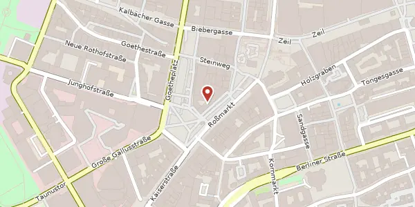 Karte der Umgebung von Roßmarkt 12, 60311 Frankfurt