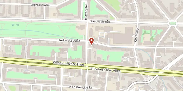 Karte der Umgebung von Herkulesstraße 63, 34119 Kassel