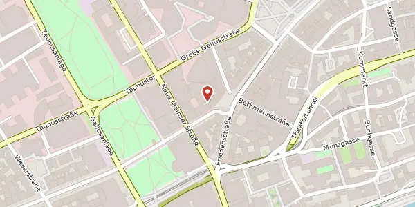 Karte der Umgebung von Kaiserstr. 22, 60311 Frankfurt