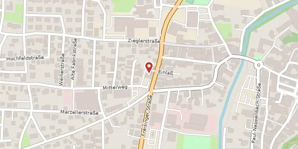 Karte der Umgebung von Regensburger Str. 1, 84048 Mainburg