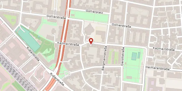 Karte der Umgebung von Kazmairstr. 73, 80339 München