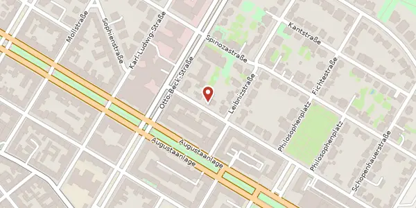Karte der Umgebung von Nietzschestraße 5, 68165 Mannheim