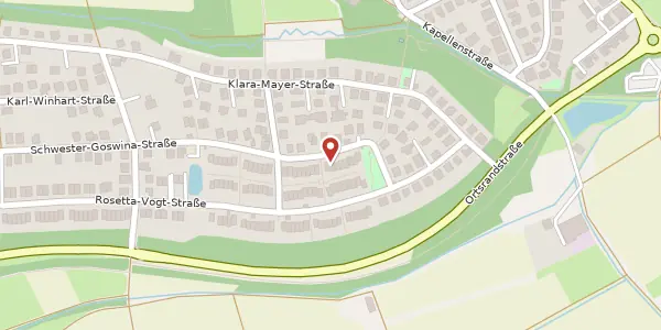 Karte der Umgebung von Schwester-Goswina-Str. 18, 55294 Bodenheim