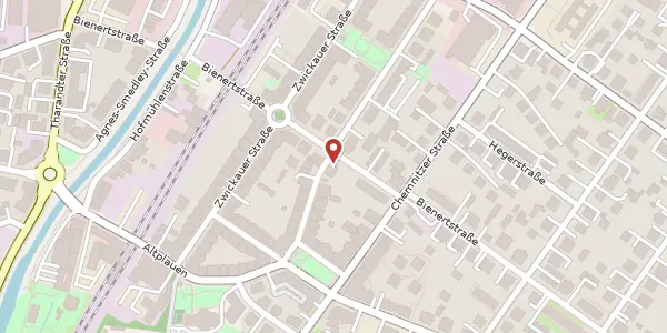 Karte der Umgebung von Bienertstraße 18, 01187 Dresden