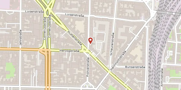 Karte der Umgebung von Pionierstr. 46, 40215 Düsseldorf
