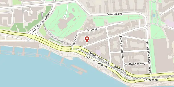Karte der Umgebung von Ditmar-Koel-Straße 34, 20459 Hamburg
