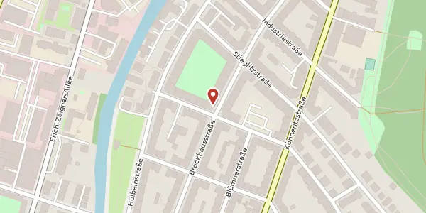 Karte der Umgebung von Brockhausstraße 44, 04229 Leipzig