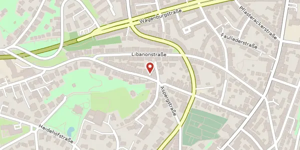 Karte der Umgebung von Bussenstraße 48, 70184 Stuttgart