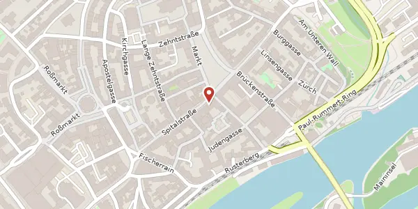 Karte der Umgebung von Spitalstraße 3-5, 97421 Schweinfurt