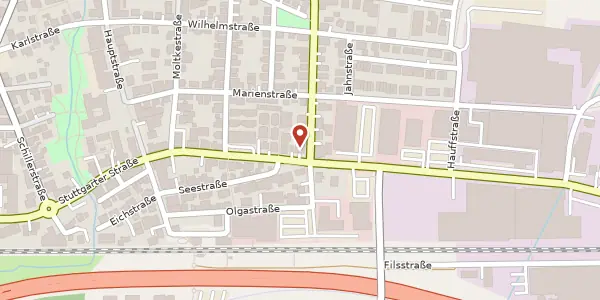 Karte der Umgebung von Ulmer Straße 23, 73262 Reichenbach-Fils