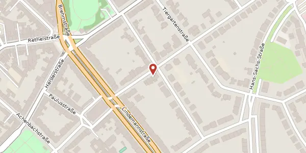 Karte der Umgebung von Hebbelstr. 17, 40237 Düsseldorf