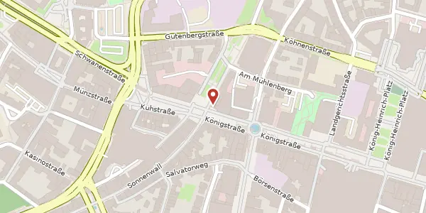 Karte der Umgebung von Königstr. 1-5, 47051 Duisburg