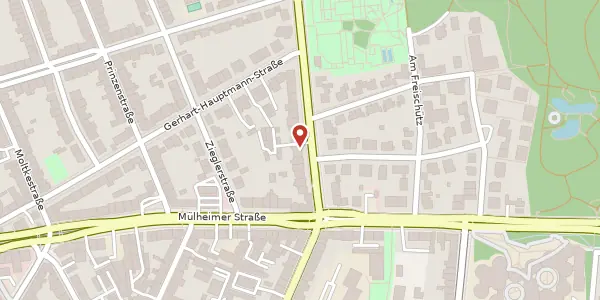 Karte der Umgebung von Schweizer Str. 15, 47058 Duisburg
