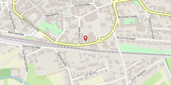 Karte der Umgebung von Poststraße 13, 55566 Bad Sobernheim