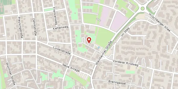 Karte der Umgebung von Zieglerwasen 4, 68526 Ladenburg