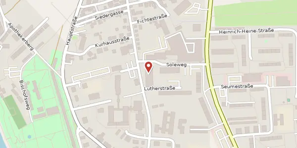 Karte der Umgebung von Lutherstraße 20, 06231 Bad Dürrenberg