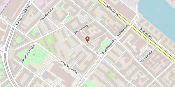 Karte der Umgebung von Sömmerringstr. 42, 55118 Mainz