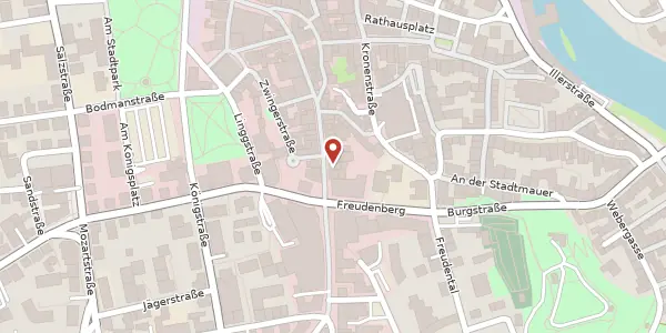 Karte der Umgebung von Fischerstr. 6, 87435 Kempten
