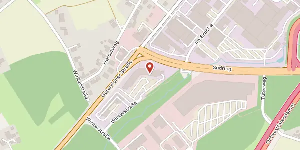 Karte der Umgebung von Winterstr. 49, 33649 Bielefeld