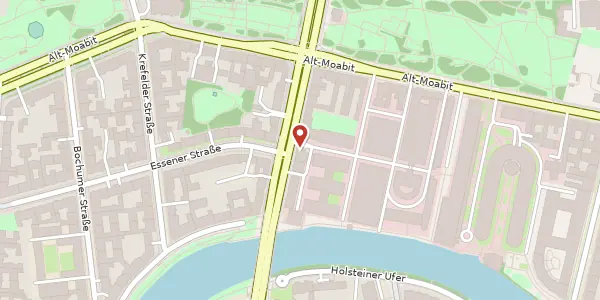 Karte der Umgebung von Stromstraße 4, 10555 Berlin