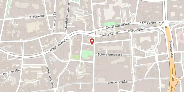 Karte der Umgebung von Am Römerturm 1, 50667 Köln