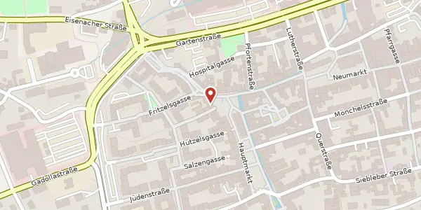 Karte der Umgebung von Hauptmarkt 36, 99867 Gotha