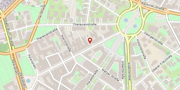 Karte der Umgebung von Königstraße 19, 01097 Dresden