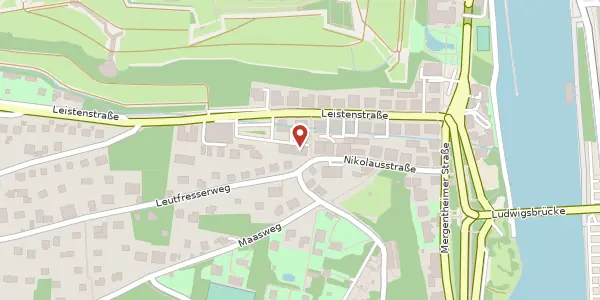 Karte der Umgebung von Leistenstr. 19 a, 97082 Würzburg