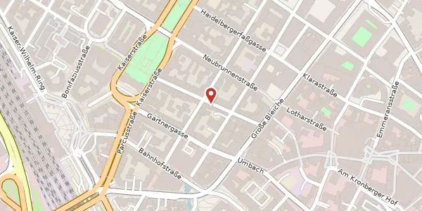 Karte der Umgebung von Zanggasse 9, 55116 Mainz