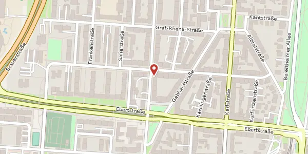 Karte der Umgebung von Hirschstraße 137, 76137 Karlsruhe