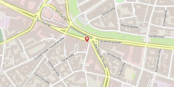 Karte der Umgebung von Am Plärrer 7, 90443 Nürnberg