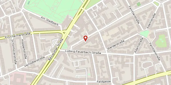 Karte der Umgebung von Rennweg 20, 90489 Nürnberg