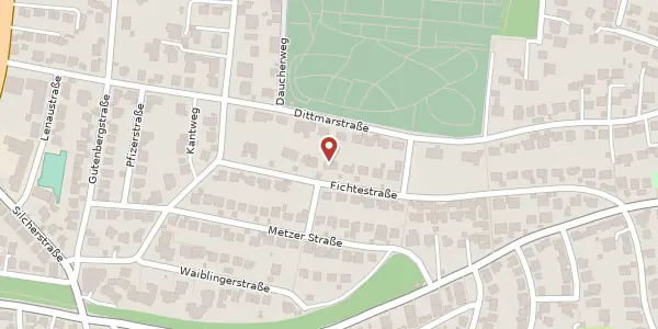 Karte der Umgebung von Fichtenstraße 13, 74074 Heilbronn