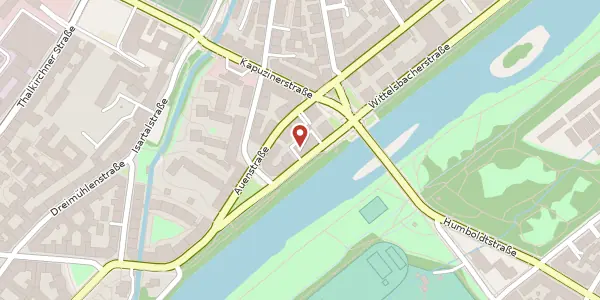 Karte der Umgebung von Wittelsbacherstr. 18, 80469 München