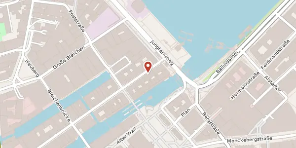 Karte der Umgebung von Neuer Wall 9, 20354 Hamburg