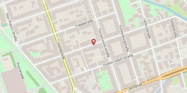 Karte der Umgebung von Hinrichsenstraße 21, 04105 Leipzig
