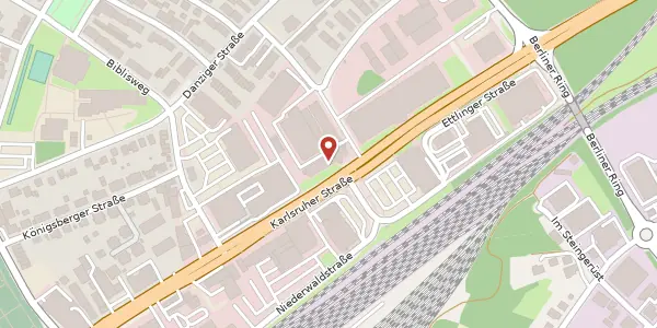 Karte der Umgebung von Karlsruher Straße 31, 76437 Rastatt