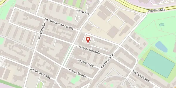 Karte der Umgebung von Norddeutsche Straße 42, 24143 Kiel